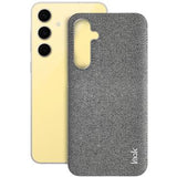 Samsung Galaxy S24 FE Imak Ruiyi Hybrid Cover - Karbonfiber - Lysegrå