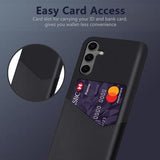 Samsung Galaxy S24 FE KSQ Cover med Kortholder - Sort