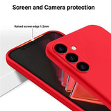 Samsung Galaxy S24 FE Liquid Silikone Cover med Strop - Rød