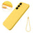 Samsung Galaxy S24 FE Liquid Silikone Cover med Strop - Gul