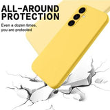 Samsung Galaxy S24 FE Liquid Silikone Cover med Strop - Gul