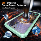 Samsung Galaxy S24 FE Magnetisk Cover med Skærmbeskyttelse Hærdet Glas - MagSafe-kompatibel - Grøn