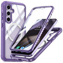 Samsung Galaxy S24 FE Magnetisk Cover med Skærmbeskyttelse Hærdet Glas - MagSafe-kompatibel - Lilla