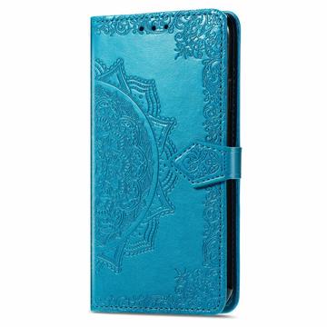 Samsung Galaxy S24 FE Mandala Series Etui med Pung - Blå