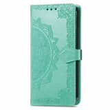 Samsung Galaxy S24 FE Mandala Series Etui med Pung - Grøn