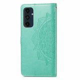 Samsung Galaxy S24 FE Mandala Series Etui med Pung - Grøn