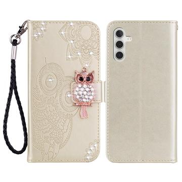 Samsung Galaxy S24 FE Ugle Rhinsten Pung - Guld