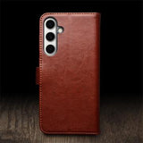 Samsung Galaxy S24 FE Qialino Classic Læderpung - Sort