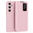 Samsung Galaxy S24 FE Smart Clear View Flip Cover med kortplads - Pink