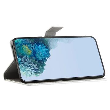 Samsung Galaxy S24 FE Style Series Pung Taske - Pink Blomster