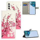 Samsung Galaxy S24 FE Style Series Pung Taske - Pink Blomster