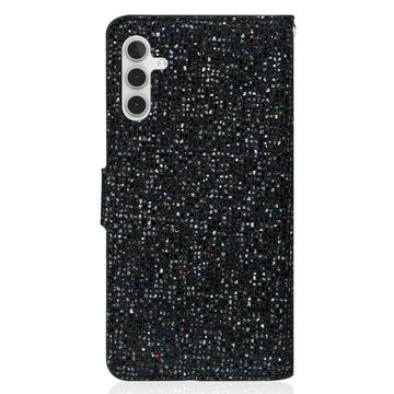 Samsung Galaxy S24 FE Stilfuldt glitteretui - sort
