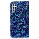 Samsung Galaxy S24 FE Stilfuldt glitterpungetui - blå