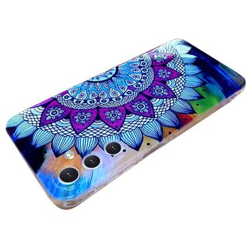 Samsung Galaxy S24 FE Stilfuld Ultra-Slim TPU Cover - Mandala blomst