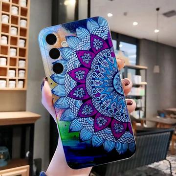 Samsung Galaxy S24 FE Stilfuld Ultra-Slim TPU Cover - Mandala blomst