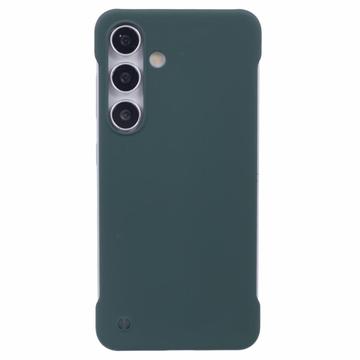 Samsung Galaxy S24 Plastik Cover Uden Sider - Mørkegrøn