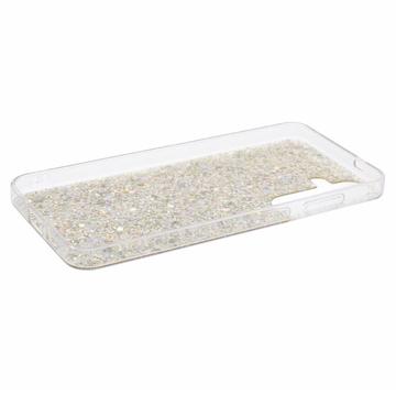 Samsung Galaxy S24 Glitter Flakes TPU Cover - Guld