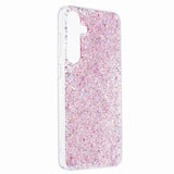 Samsung Galaxy S24 Glitter Flakes TPU Cover - Pink