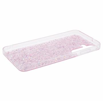 Samsung Galaxy S24 Glitter Flakes TPU Cover - Pink