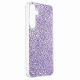 Samsung Galaxy S24 Glitter Flakes TPU Cover - Lilla