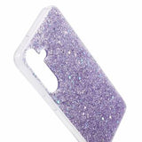 Samsung Galaxy S24 Glitter Flakes TPU Cover - Lilla
