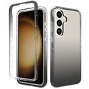 Samsung Galaxy S24 Gradient Series Hybrid Cover - Sort / Gennemsigtig