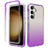 Samsung Galaxy S24 Gradient Series Hybrid Cover - Lilla / Gennemsigtig