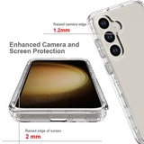 Samsung Galaxy S24 Gradient Series Hybrid Cover - Lilla / Gennemsigtig