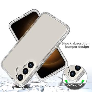 Samsung Galaxy S24 Gradient Series Hybrid Cover - Lilla / Gennemsigtig