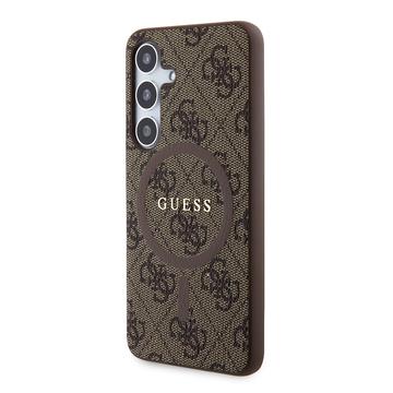 Samsung Galaxy S24 Guess 4G farvet ringetui - MagSafe-kompatibel - brun