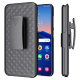 Samsung Galaxy S24 Hybrid Cover med Bælteklips - Sort
