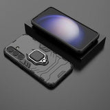 Samsung Galaxy S24 Hybrid Cover med Ring Holder - Sort