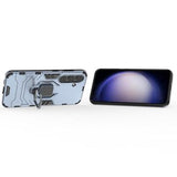 Samsung Galaxy S24 Hybrid Cover med Ring Holder - Blå
