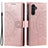 Samsung Galaxy S24 Mandala Series Etui med Pung - Rødguld
