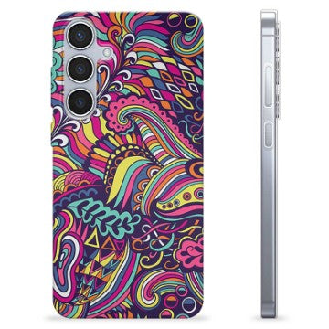 Samsung Galaxy S24+ TPU Cover - Abstrakte Blomster