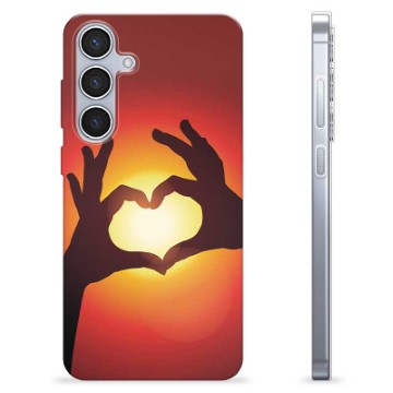 Samsung Galaxy S24+ TPU Cover - Hjertesilhuet