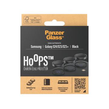 Samsung Galaxy S24/S23 5G/S23+ 5G PanzerGlass Hoops Kameralinsebeskytter - Sort