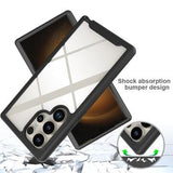 Samsung Galaxy S24 Ultra 360 Beskyttelse Cover - Sort / Klar