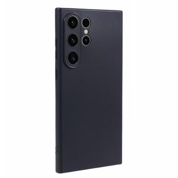 Samsung Galaxy S24 Ultra Anti-Fingeraftryk Mat TPU Cover - Sort