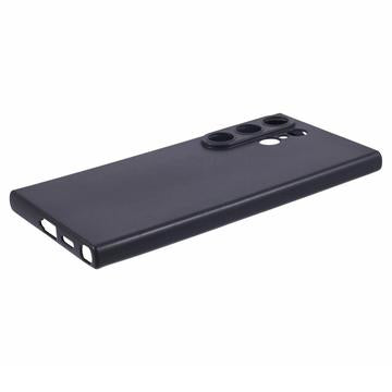 Samsung Galaxy S24 Ultra Anti-Fingeraftryk Mat TPU Cover - Sort