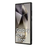 Samsung Galaxy S24 Ultra BMW Signature Crossing Lines Pattern læderbetrukket etui - sort