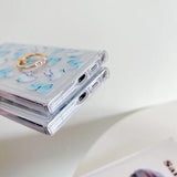 Samsung Galaxy S24 Ultra Butterfly TPU Cover med ringholder - mørkeblå