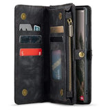 Samsung Galaxy S24 Ultra Caseme 008 2-i-1 Multifunktionel Pung - Sort