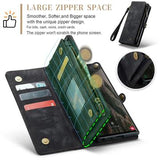 Samsung Galaxy S24 Ultra Caseme 008 2-i-1 Multifunktionel Pung - Sort