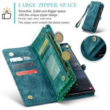 Samsung Galaxy S24 Ultra Caseme 008 2-i-1 Multifunktionel Pung - Blå