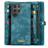 Samsung Galaxy S24 Ultra Caseme 008 2-i-1 Multifunktionel Pung - Blå