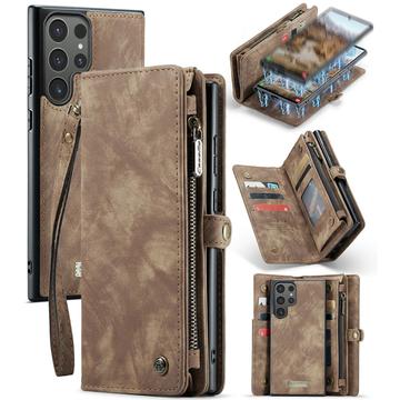 Samsung Galaxy S24 Ultra Caseme 008 2-i-1 Multifunktionel Pung - Brun