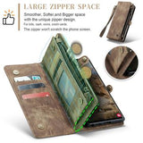 Samsung Galaxy S24 Ultra Caseme 008 2-i-1 Multifunktionel Pung - Brun