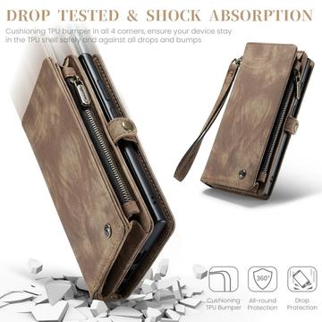 Samsung Galaxy S24 Ultra Caseme 008 2-i-1 Multifunktionel Pung - Brun