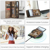 Samsung Galaxy S24 Ultra Caseme 008 2-i-1 Multifunktionel Pung - Brun